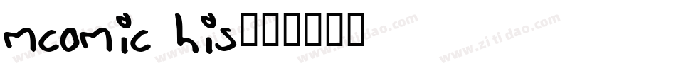 mcomic his字体转换